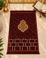 Mehrab-e-Shahi Premium Burgundy Janamaz-House of Wriya