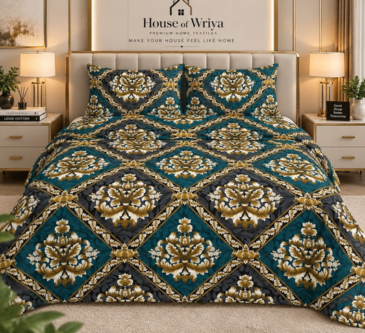 💙 Royal Teal Damask