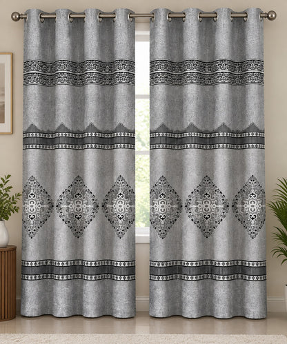 🩶 Silver Grey Medallion