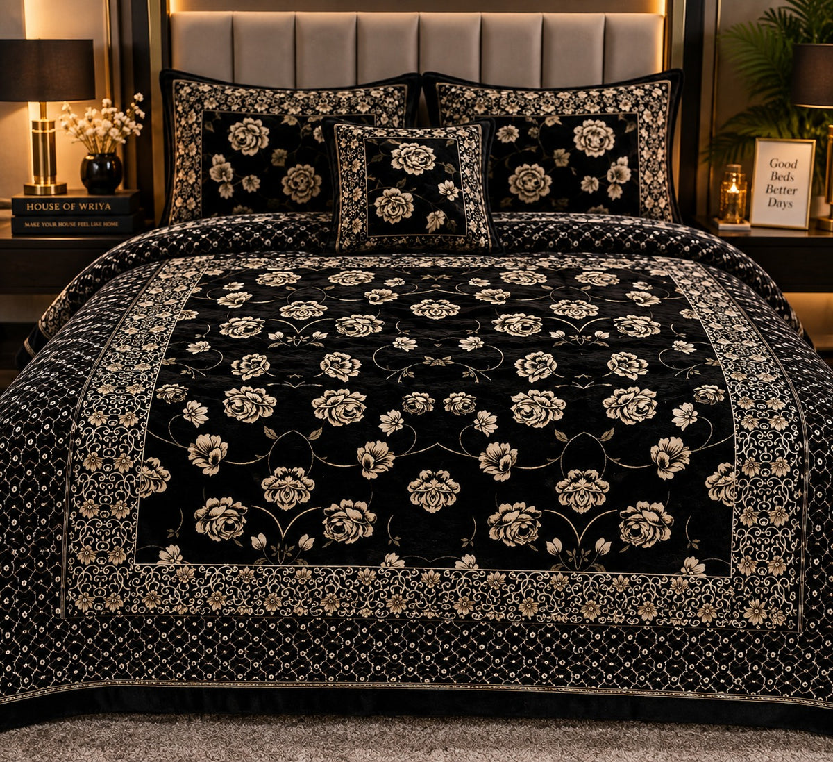 🖤 Royal Black Floral
