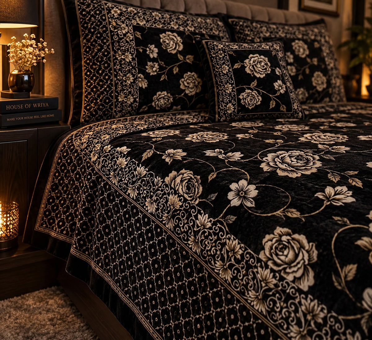 🖤 Royal Black Floral